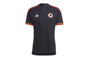 adidas 2023-24 AS Roma Third Jersey - Black
