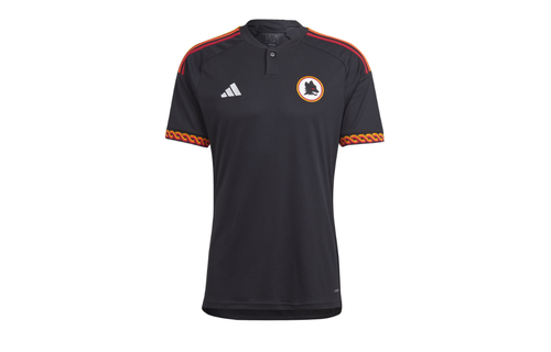 adidas 2023-24 AS Roma Third Jersey - Black