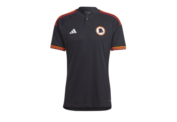 adidas 2023-24 AS Roma Third Jersey - Black