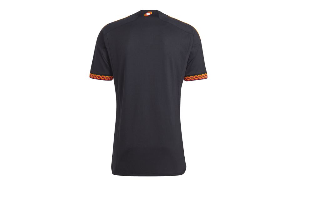 adidas 2023-24 AS Roma Third Jersey - Black