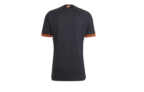 adidas 2023-24 AS Roma Third Jersey - Black
