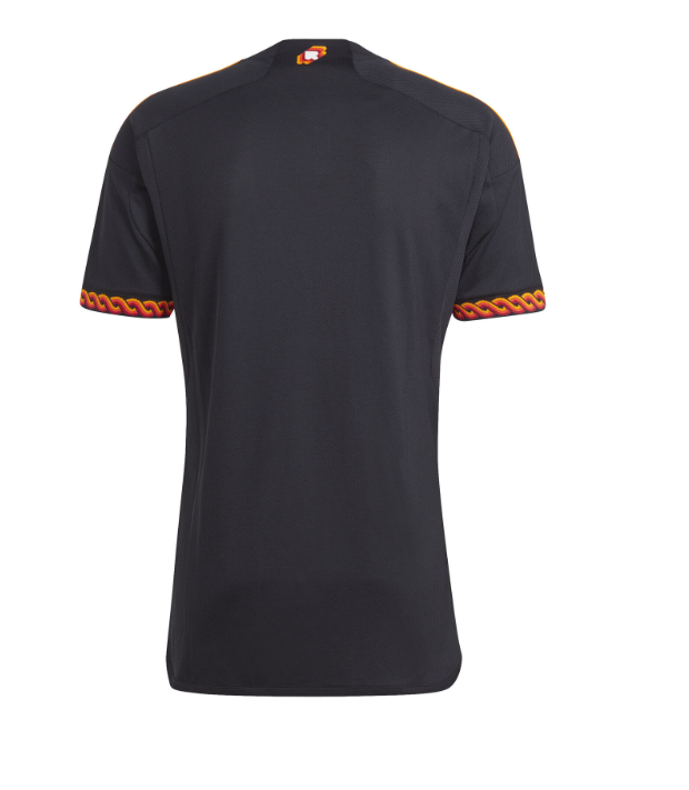adidas 2023-24 AS Roma Third Jersey - Black