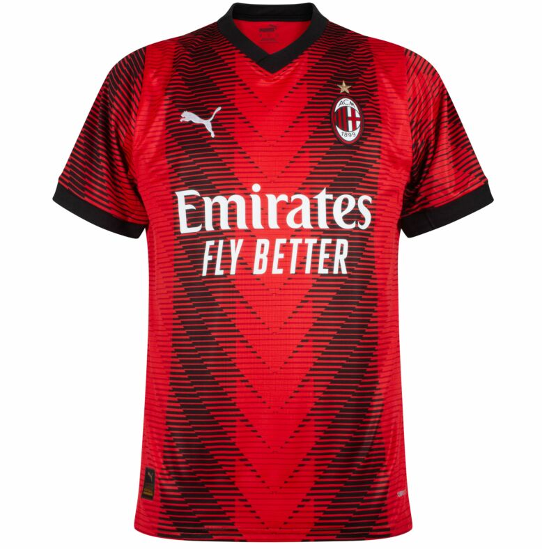 Puma AC Milan 2023 - 24 Home Jersey - Red/Black