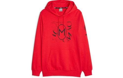 Puma AC Milan 2023 - 24  Core Hoodie - Red/Black