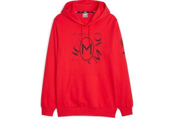 Puma AC Milan 2023 - 24  Core Hoodie - Red/Black