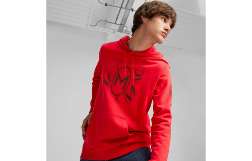 Puma AC Milan 2023 - 24  Core Hoodie - Red/Black