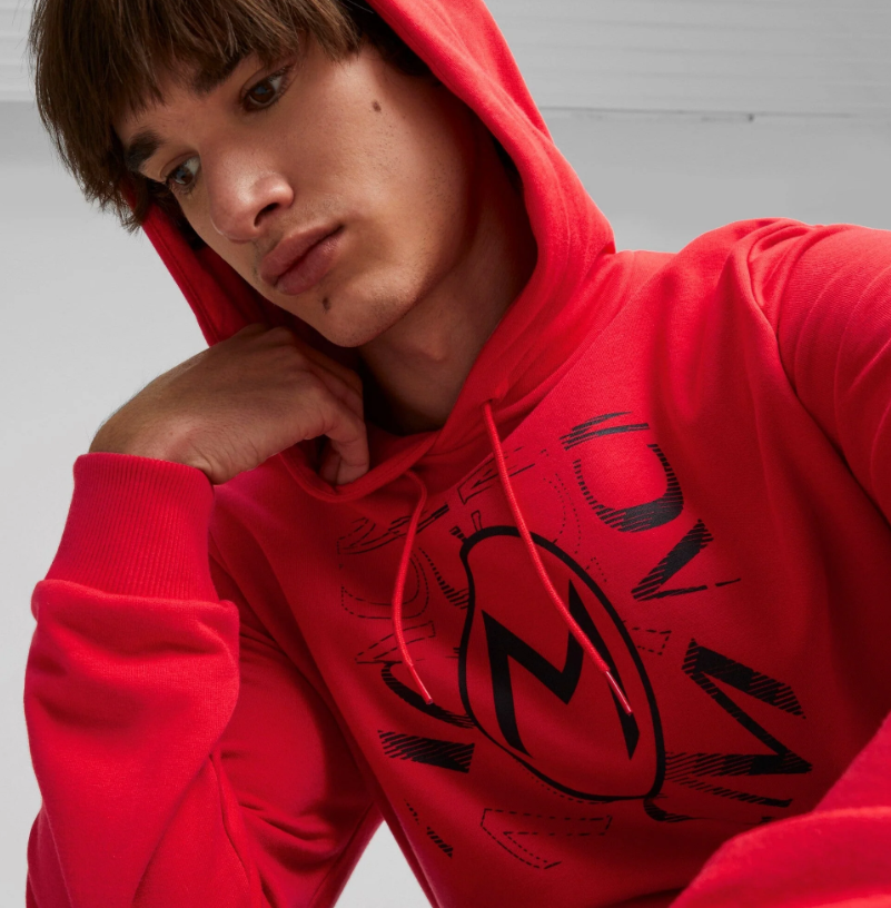 Puma AC Milan 2023 - 24  Core Hoodie - Red/Black