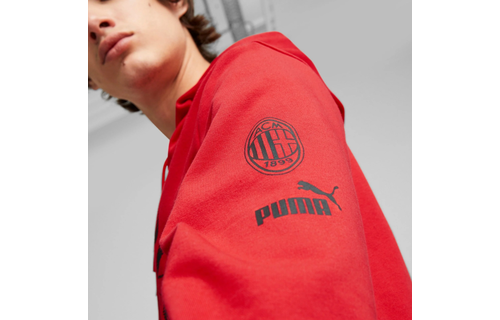 Puma AC Milan 2023 - 24  Core Hoodie - Red/Black