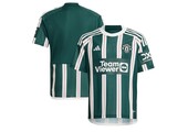 adidas Youth Manchester United 2023-24 Away Jersey - Green Night/White/Active Maroon