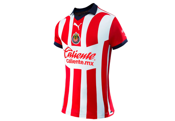 Puma Chivas 2023 -24 Womens Home Jersey - Red/White/Navy