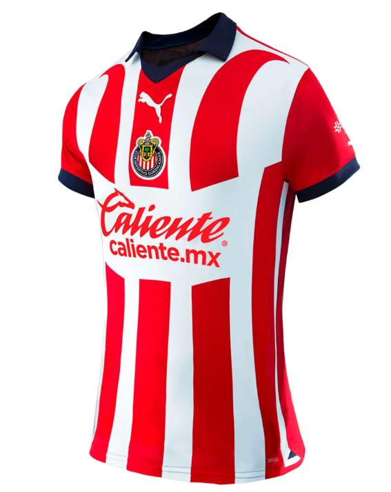Puma Chivas 2023 -24 Womens Home Jersey - Red/White/Navy