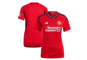 adidas Manchester United Womens 2023-24 Home Jersey - Red