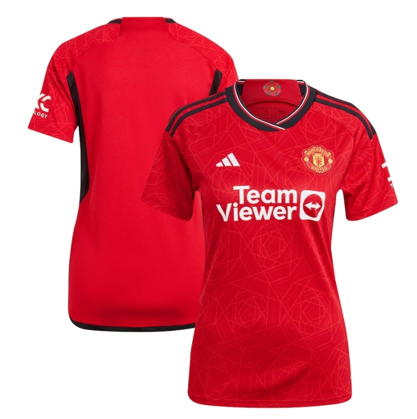 adidas Manchester United Womens 2023-24 Home Jersey - Red