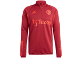 adidas Manchester United 2023 - 24 EU Tiro Training Top - Burgundy
