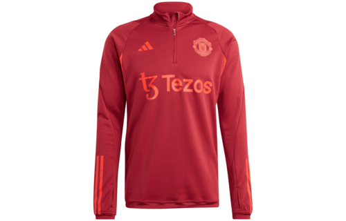 adidas Manchester United 2023 - 24 EU Tiro Training Top - Burgundy