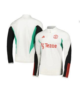 adidas adidas Manchester United 2023 - 24 Tiro Training Top - Core White