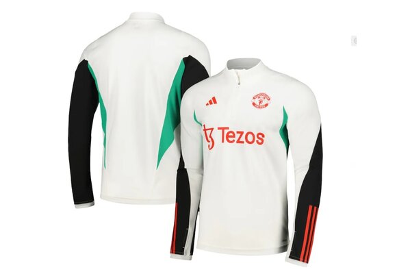 adidas Manchester United 2023 - 24 Tiro Training Top - Core White