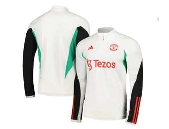 adidas Youth Manchester United 2023 - 24 Tiro Training Top - Core White