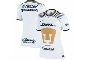Nike Pumas UNAM Womens 2022 - 23 Home Jersey - White/Truly Gold