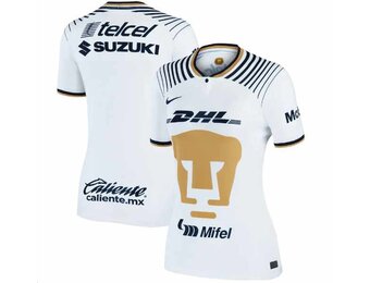 Nike Pumas UNAM Womens 2022 - 23 Home Jersey - White/Truly Gold