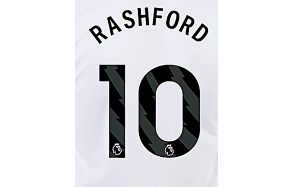 Rashford  # 10 Manchester United 23/24 Third Nameset - Black