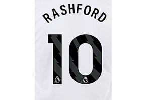 Rashford # 10 Manchester United 23/24 Third Nameset - Black