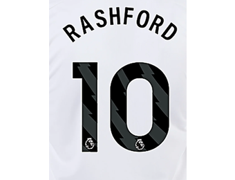 Rashford  # 10 Manchester United 23/24 Third Nameset - Black