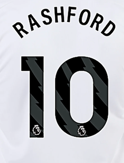 Rashford  # 10 Manchester United 23/24 Third Nameset - Black