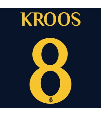 Uni-Sport Kroos # 8 Real Madrid 23/24 Away  Nameset - YOUTH