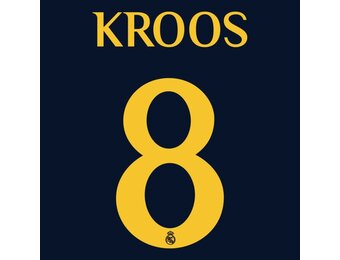 Kroos # 8 Real Madrid 23/24 Away  Nameset - YOUTH
