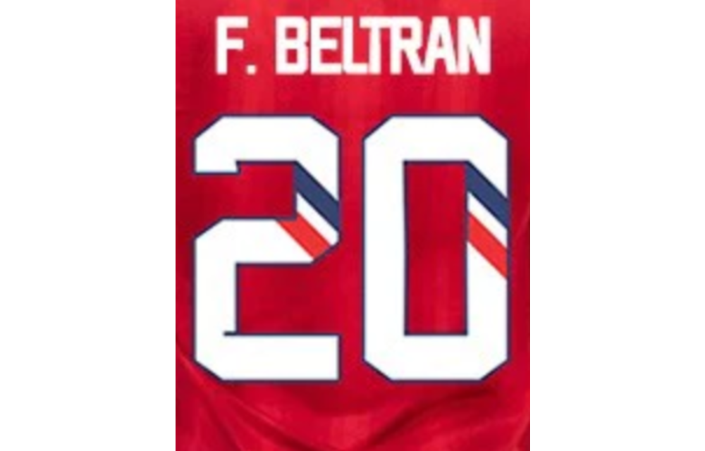 F. Beltran # 20  Chivas DG 23/24 Home  Nameset