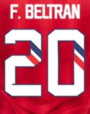 F. Beltran # 20  Chivas DG 23/24 Home  Nameset