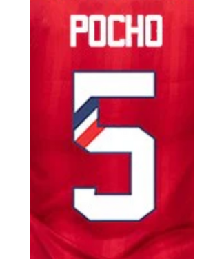Uni-Sport Pocho # 5  Chivas DG 23/24 Home  Nameset
