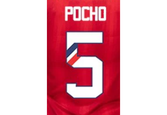Pocho # 5 Chivas DG 23/24 Home Nameset