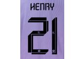 Henry Martin # 21 Club America 23/24 Third  Nameset - Black