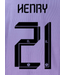 Uni-Sport Henry Martin # 21 Club America 23/24 Third  Nameset - Black