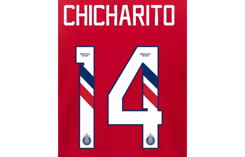 Chicharito # 14 Chivas DG 23/24 Home Nameset