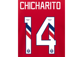 Chicharito # 14  Chivas DG 23/24 Home  Nameset