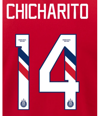 Uni-Sport Chicharito # 14  Chivas DG 23/24 Home  Nameset