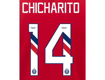 Chicharito # 14  Chivas DG 23/24 Home  Nameset