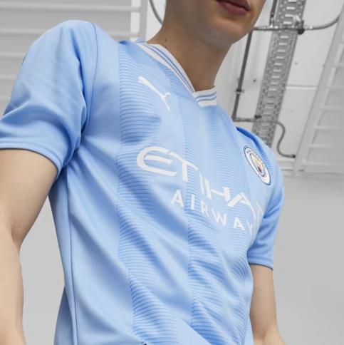 Puma Manchester City 2023 -24 Home Jersey - Light Blue/White