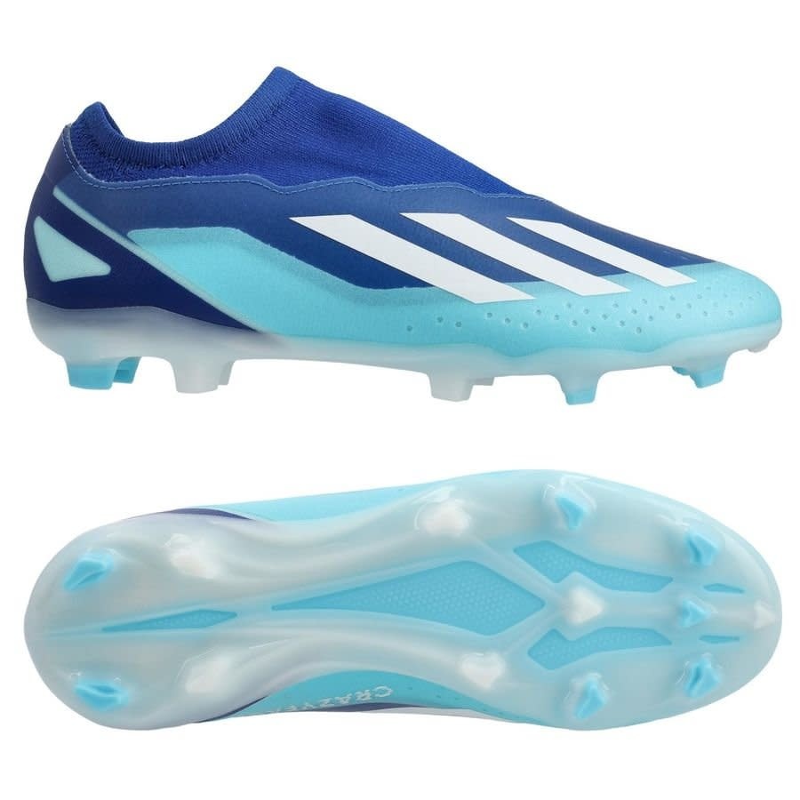 adidas X Crazyfast Marinerush LL Laceless .3 FG - Bright Royal /Cloud White/ Solar Red