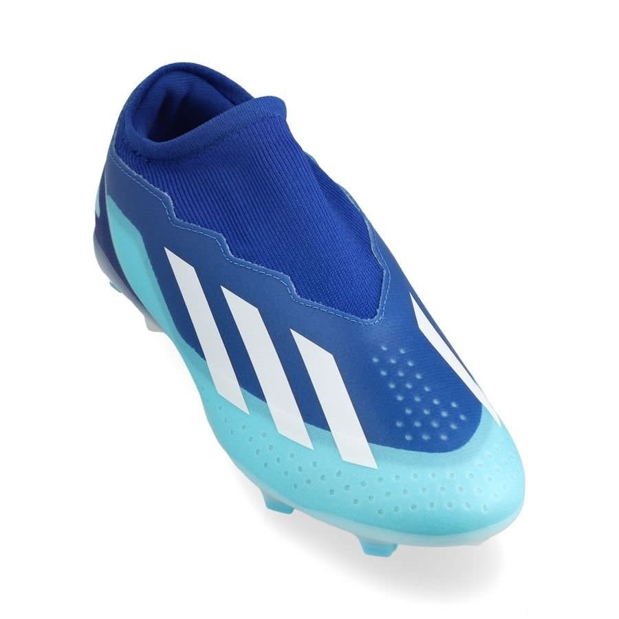 adidas X Crazyfast Marinerush LL Laceless .3 FG - Bright Royal /Cloud White/ Solar Red