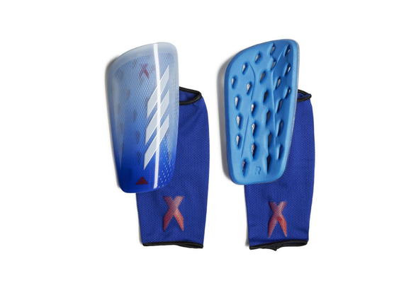 adidas X Crazyfast  2023 League Shin Guards - Royal/Bliss Blue/Solar Red