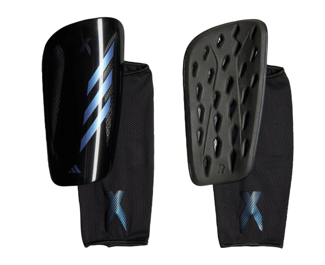 adidas X Crazyfast 2023 League Shin Guards - Black/Lucid Blue