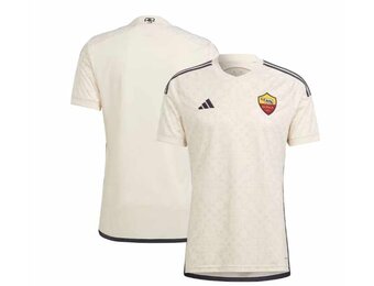 adidas 2023-24 AS Roma Away Jersey - Ecru Tint