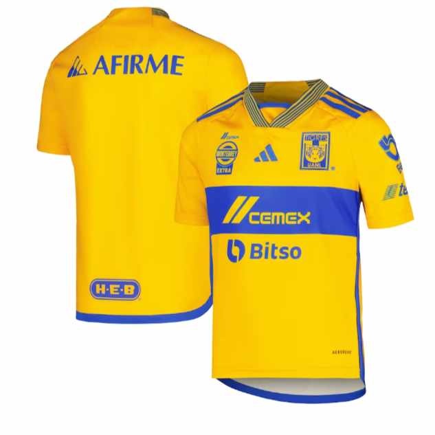 adidas UANL Tigres 2023-24 Home Jersey - Gold