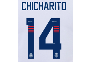 Chicharito # 14  Chivas DG 23/24 Away  Nameset