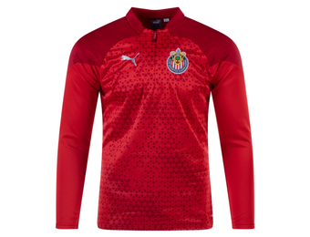 Puma Chivas DG 2023 - 24 Quarter Zip Training Fleece Jacket - Red