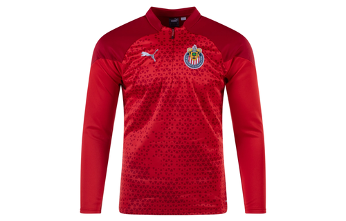 Puma Chivas DG 2023 - 24 Quarter Zip Training Fleece Jacket - Red